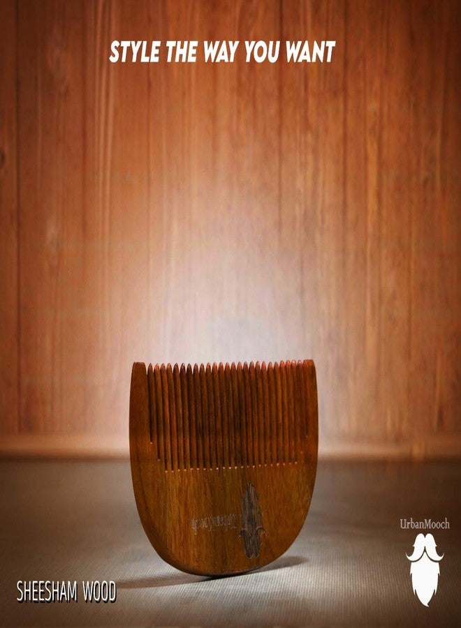 UrbanMooch Beard Gooming Kit for Men | Organic Beard Oil | U Shape Beard Comb Combo Set | Promotes Beard Growth, Nourishes & Conditions | Grow & Style Your Beard The Way You Want - Image 4